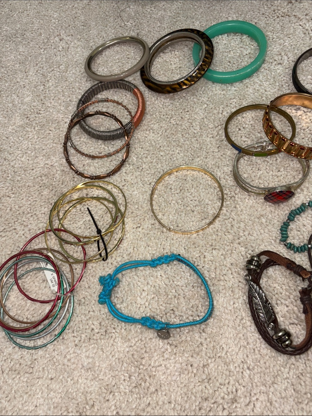 Unbranded Knotted Cord Bracelet Women OS Turquoise Good Adjustable Minimalist